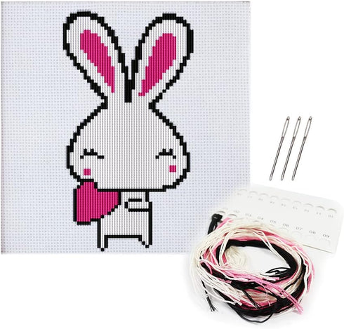 Cross Stitch Starter Kit-Easy Handmade Cross Stitch for Beginners Adults Kids...
