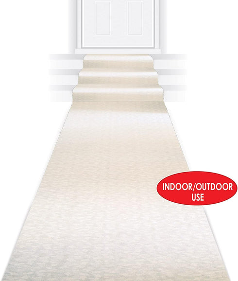 Beistle Novelty Polyester Fabric Floral Aisle Runner Wedding Ceremony Decoration 3' x 100'...