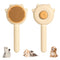 Magic Pet Comb, Pet Grooming Brush with Release Button Pet Hair Cleaner Brush Cat Shedding Brush Pet Massage Comb for Cats Dogs Removes Tangled Ha...
