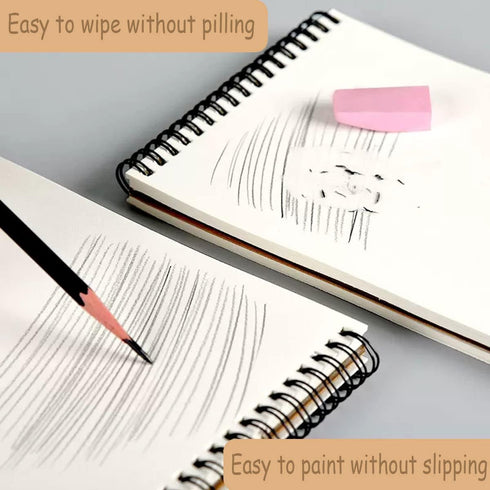 Sketch Book Pad, Drawing Paper 5.5" x 8.5" Spiral Bound, 98lb/160gsm, Pack of 1, Durable Acid Free Sketchbook for Painting, 30 Sheets Each (1 Pack...