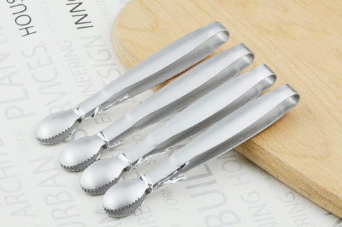 Mini Serving Tongs 5-Inch Stainless Steel Small Appetizer Tongs, Set of 4...