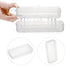JUXYES Plastic Sterilizing Tray for Nail Art Accessories Tools, Portable Nail Art Tool Sterilizer Tray with Strainer, Fully Transparent Storage Bo...