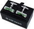 Green Hourglass Cufflinks For Men....