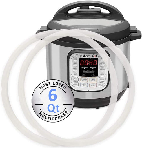 Sealing Ring for 6 Qt Instant pot Replacement Silicone Gasket Seal Rings for Instapot 6 Quart 2pcs Sealer Accessories Parts for Insta Pressure Coo...