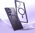 for Samsung Galaxy S22 Ultra Case?Only?.Magnetic Cover for S22 Ultra?Soft Frosted Frame&Hard Clear Back,Shockproof Drop Protection.Compatible with...