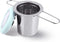 Fenshine Tea Infuser Stainless Steel Tea Strainer Folding Handle Tea Filter Extra Fine Mesh Strainer Brewing Basket with Lid for Loose Leaf Tea (L...