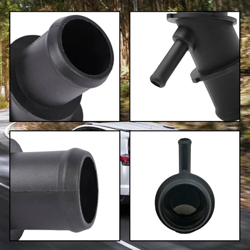 Upper Radiator Coolant Hose Connector Pipe Adapter Fit for Toyota RAV4 2009 2010 2011 2012 Replace 16571-0V020 165710V020 16057-36011 1605736011...