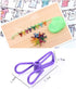 30 Pcs 2 Inch Purple Chip Clips, PVC Coating High Elasticity Strength Clothes Pins, Food Clips and Bag Clips...