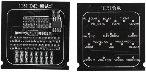 CPU Interface Motherboard Test Card, 2 in 1 Loading Board 1151 Test Card LED Indicator CPU Socket Motherboard Tester with Light for Intel...