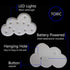 White LED Cloud Marquee Signs, Light Up Cloud Decorative Signs Hanging Hole Nursery Room Night Light for Baby Shower, Party Supply, Christmas Deco...
