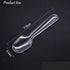 500Pcs Disposable Clear Mini Plastic Spoons Small Tasting Spoons Tiny Dessert Spoons Ice Cream Spoons Plastic Serving Utensils Crafts, Tasting, Sa...