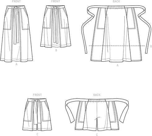 Simplicity Misses Skort and Pull-On Skirt Sewing Pattern Kit, Code S9335, Sizes 6-8-10-12-14, Multicolor...