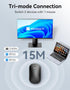 TECKNET Bluetooth Mouse, Rechargeable 2.4G Wireless Mouse for Laptop, Tri-Mode Slim Silent Computer Mouse 4000 DPI Portable for MacBook/iPad/Andro...