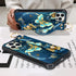 KANGHAR Compatible with iPhone 13 PRO MAX Case Blue Butterfly Shell Wrist Strap Lanyard Cover for iPhone 13 PRO MAX 6.7 INCH 2021 5G...