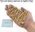 HAHIYO Purse Chain Strap 43.3' Gold for Shoulder Cross Body Sling Purse Handbag Clutch Bag Replacement Comfortable Flat 0.4' Wide Enough 2.4mm Ext...