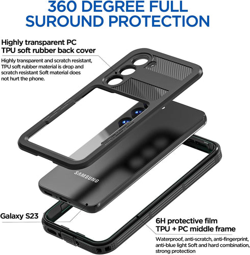 AICase Waterproof Case for Samsung Galaxy S24 Plus(6.6") with MagSafe Snowproof,Dustproof and Shockproof,IP68 Certified Full Body Protection Fully...
