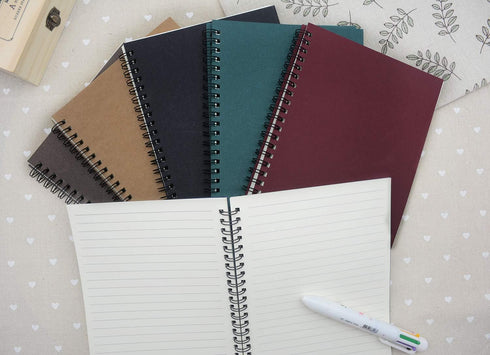 Yansanido Spiral Notebook, 6 Pcs A5 Craft Softcover 8mm Ruled 6 Color 60 Sheets -120 Pages Journals for Study and Notes(6 color)...