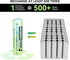 Henreepow 12-Pack Rechargeable AA Solar Batteries Ni-Mh 1.2v 600mAh Pre-Charged Double A Battery for Outdoor Solar Garden Landscape Lights...