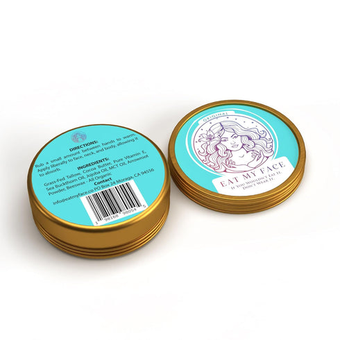 Grass-Fed Tallow Skincare Cream Enriched with Shea Butter, Cocoa Butter, Sea Buckthorn Oil & Vitamin E for Hydrated, Youthful Skin - Pleasant Vani...