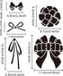 12 Styles Bowknot Stencil Bow Ribbon Stencil 11.8×11.8inch Bow Tie Template Durable Flexible PET Bow Painting Stencil Fantastic Decoration DIY Car...