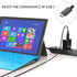 Nylon Braided Charging Cable for Microsoft Surface Pro 7/6/5/4/3Go3/2/1 Laptop 4/3/2/1, Must Work with 45W 15V 3A USB-C Charger (Black, 6ft)......