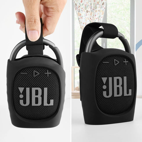 TXEsign Silicone Protective Carrying Case Compatible with JBL Clip 4 - Portable Mini Bluetooth Speaker Carrying Stand Up Cover Pouch for JBL Clip ...