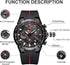 CHEETAH Mens Chronograph Watch Outdoor Waterproof Military Tactical Style Quartz Sports Watches for Men with Rubber Strap...