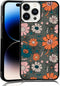 Vintage Pumpkins Head Flower Hear Phone Case Fit for iPhone iPhone 14 Pro Max, TPU Shockproof Protective iPhone Case Spooky Halloween Spider Web P...