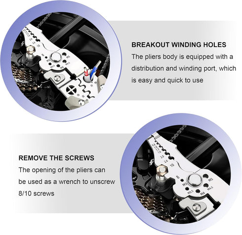 2024 New Arrival Multifunctional Wire Stripper Crimper Cable Cutter Pliers, Professional Electrical Wire Stripping Tool, Multipurpose Wire Strippe...