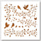 NBEADS Vines Birds Stencil, Spring Stencils Reusable Plant Plastic Stencils DIY Art and Craft Stencils 11.8×11.8 Inch for Painting on Wood Canvas ...