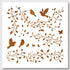 NBEADS Vines Birds Stencil, Spring Stencils Reusable Plant Plastic Stencils DIY Art and Craft Stencils 11.8×11.8 Inch for Painting on Wood Canvas ...