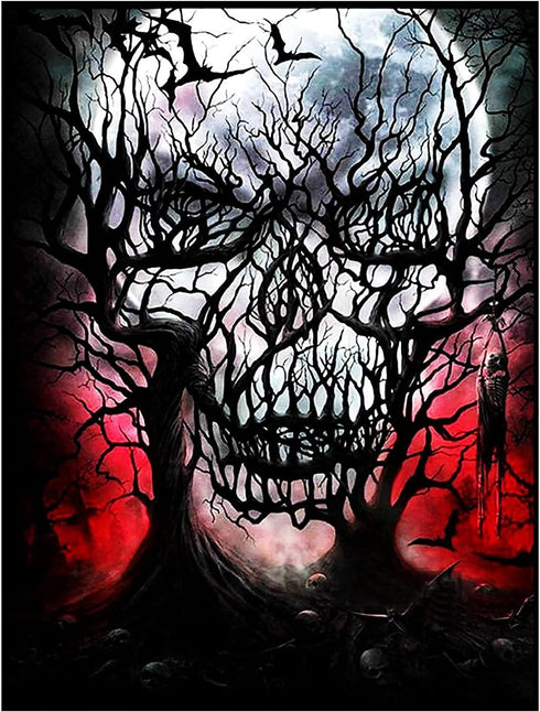 ARAZADR Stamped Cross Stitch Painting Kits for Beginners Kids 3 Strands 11CT DIY Full Range of Embroidery Stamped Cross Stitch Kits Skull Arts Cra...