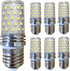 6 Pack E26 LED Light Bulbs 60w Halogen Equivalent Daylight White 6000K Dimmable 6w 600Lm AC 110V 120V 130V Medium Screw Base T10 Corn Bulb...