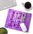 Hokafenle Mouse Pad Inspirational Quote, Purple Motivational Mouse Pad, Stay Positive Work Hard and Make It Happen Square Mouse Mat Non-Slip Rubbe...