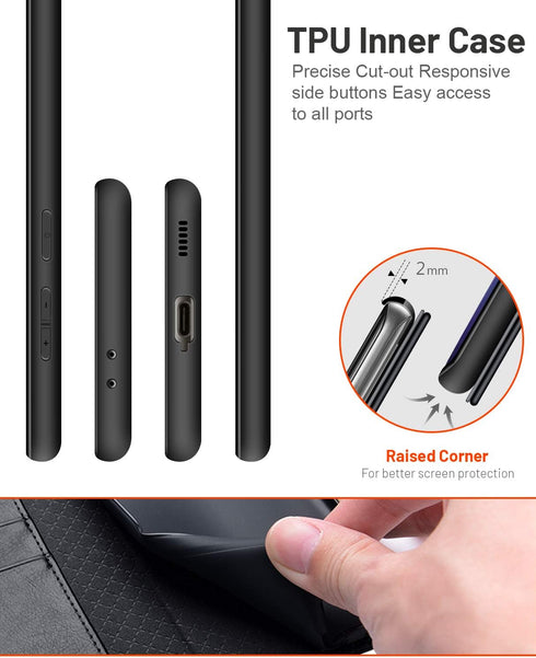 OCASE Compatible with Galaxy S21 Plus 5G Wallet Case, PU Leather Flip Folio Case with Card Holders RFID Blocking Kickstand [Shockproof TPU Inner S...