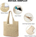 Large Straw Beach Bag for Women with Coin Purse, Woven Tote Bag Summer bag Travel Shoulder Handbag...