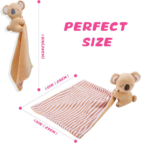 security blanket for girls boy baby toys soft comfortable Newborn (brownkoala) 1pcs...