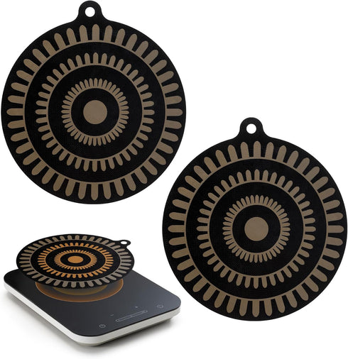 11 inch Thermochromic Silicone Induction Cooktop Protect Mat, Silicone mat for Induction Cooktop,Induction Cooktop protective cover 2 pcs...