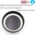 Black Rust Proof and Air Tight Aluminum One Piece Storage Lid with Silicone Sealing Linear Plastisol for Regular Mouth Transform Mason Ball Cannin...