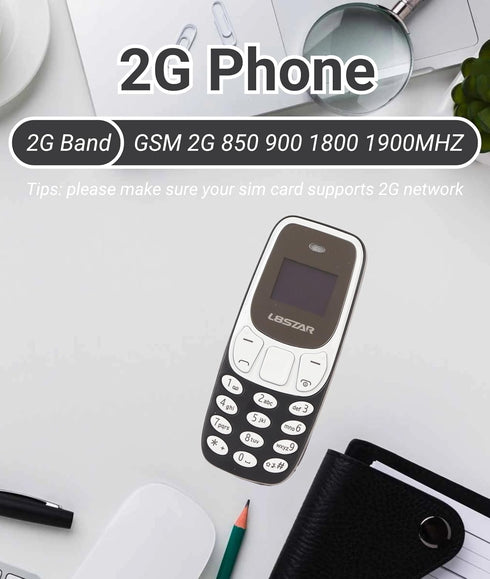 Jectse Mini Phone, Mini Bluetooth Phone Hands Free Small Mobile Phone Dual SIM Unlocked Cell Phone with Voice Changer, 380mAh Small Cell Phone Kid...