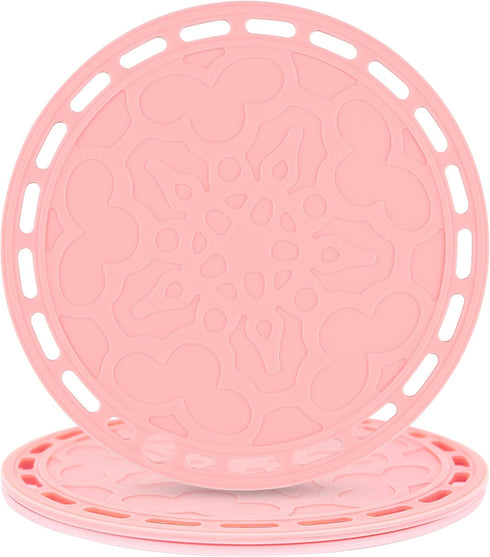 Smithcraft Silicone Trivet mat Big Round Silicon Coaster for Hot Dishes and Hot Pots, Hot Pads for Countertops, Tables, Pot Holders, Spoon Rest Pl...