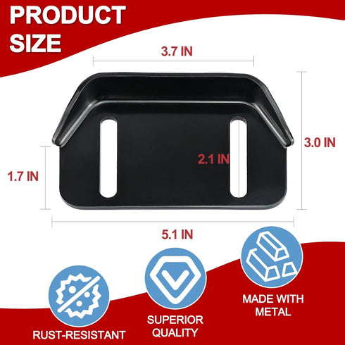 Cenipar MTD 784-5580,784-5580-0637 Snow Blower Skid Plate Shoes Black Height Adjust Skid Shoe for Snow Throwers Pack of 2...