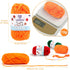 LEMESO 12 Skeins Mini Yarn, 12 Colors 100% Acrylic Mini Knitting Yarn, Great for Knitting Crochet Crafts......