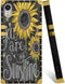 BOYYUNGYU Square Phone Case for iPhone Xr with Sunflower You are My Sunshine Pattern Soft TPU Metal Plating Four-Corner Anti-Drop and Shock-Proof ...