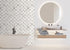 17.71inx118in Gray White Stripe Wallpaper Modern Geometric Contact Paper Peel and Stick Wallpaper Self Adhesive Removable Home Decorative Wall pap...