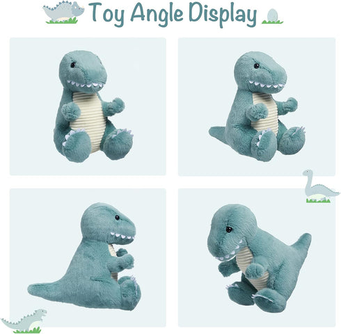 TCBunny Baby Dinosaur Bedtime Stuffed Animal Plush Toy 12", Gifts for Birthday, Valentine, Christmas (T-Rex, Blue), (BPT-0008-BL)...