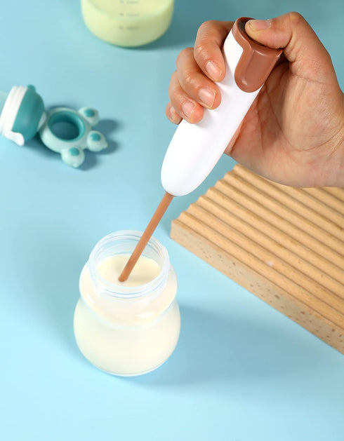 Handheld Electric Baby Formula Mixer,Handheld Drink Mixer (White)...