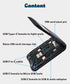 USB Type C to C Charging and Data Transfer Cable with 3 Adapters Combination Set in Credit Card Size Case...