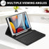 KBCASE Keyboard Case for iPad 9th/8th/7th Generation 2021/2020/2019, Compatible with iPad Air 3/Pro 10.5, Detachable Bluetooth Keyboard Case with ...
