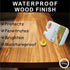 Godora 2pcs 8OZ Waterproof Tung Oil for Wood Finishing with Towel, 100% Natural Pure Tung Oil with Good Penetration for Indoor and Outdoor, for Ba...